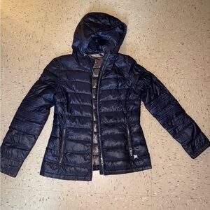 Andrew Marc Navy puffer jacket size small